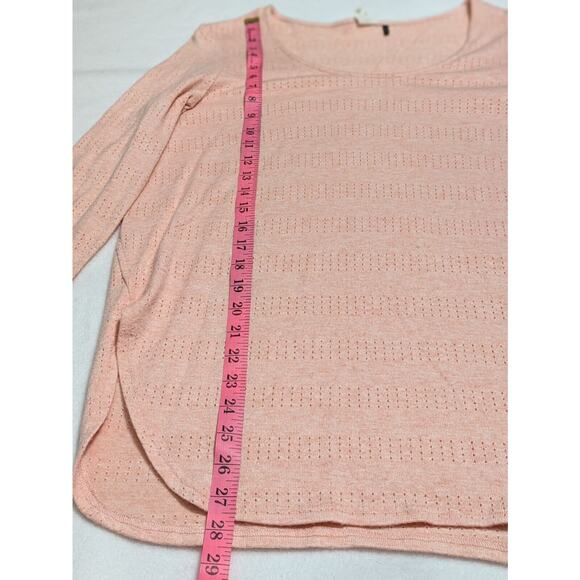 Anthropologie Top Pink Akemi Kin Sm Sylvie Pointelle Spring Easter Lightweight - Picture 8 of 9